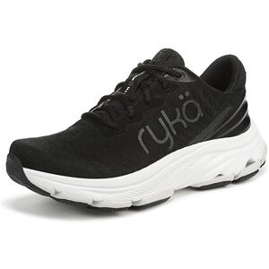 Ryka Women's Devotion X Max RS Sneakers Black White Cushion Walking Shoes 8.5